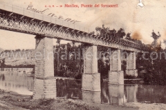 Manlleu. El Pont del tren. C.O.T. Any 1911.